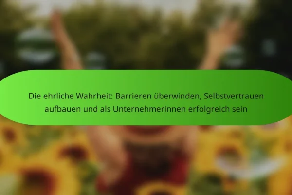 Die ehrliche Wahrheit: Barrieren überwinden, Selbstvertrauen aufbauen und als Unternehmerinnen erfolgreich sein